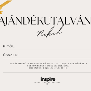 Inspire Consulting Enterprise – Ajándékutalvány