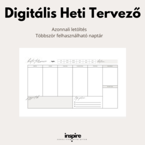 Digitális Heti Tervező – Vállalkozóknak